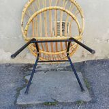 Vintage rattan armchair
