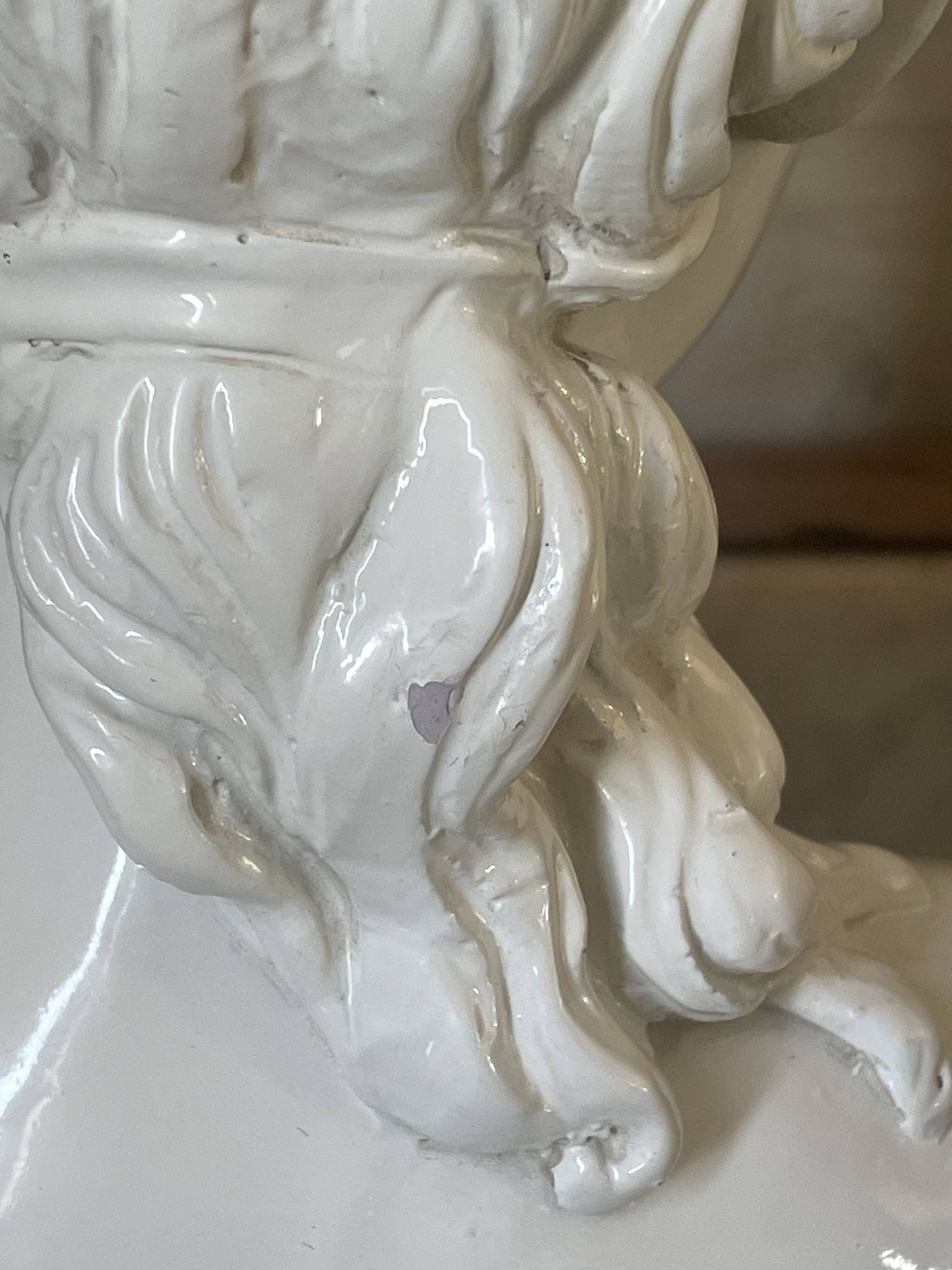 Bust of Proserpine vintage neoclassical sculpture