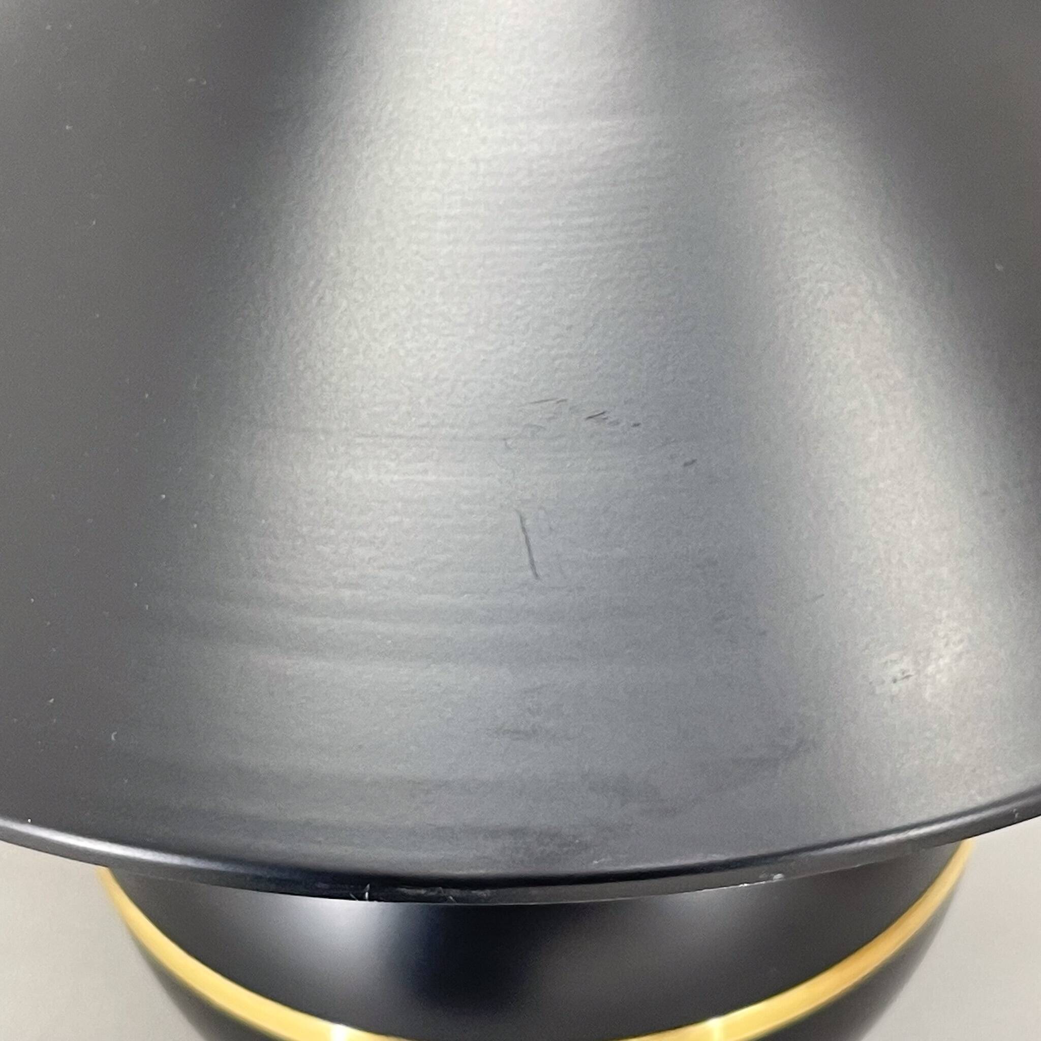 Pair of Mid-Century Brass & Metal Table Lamps by Napako, Czechoslovakia