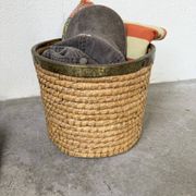 Rattan basket 1970, Italy