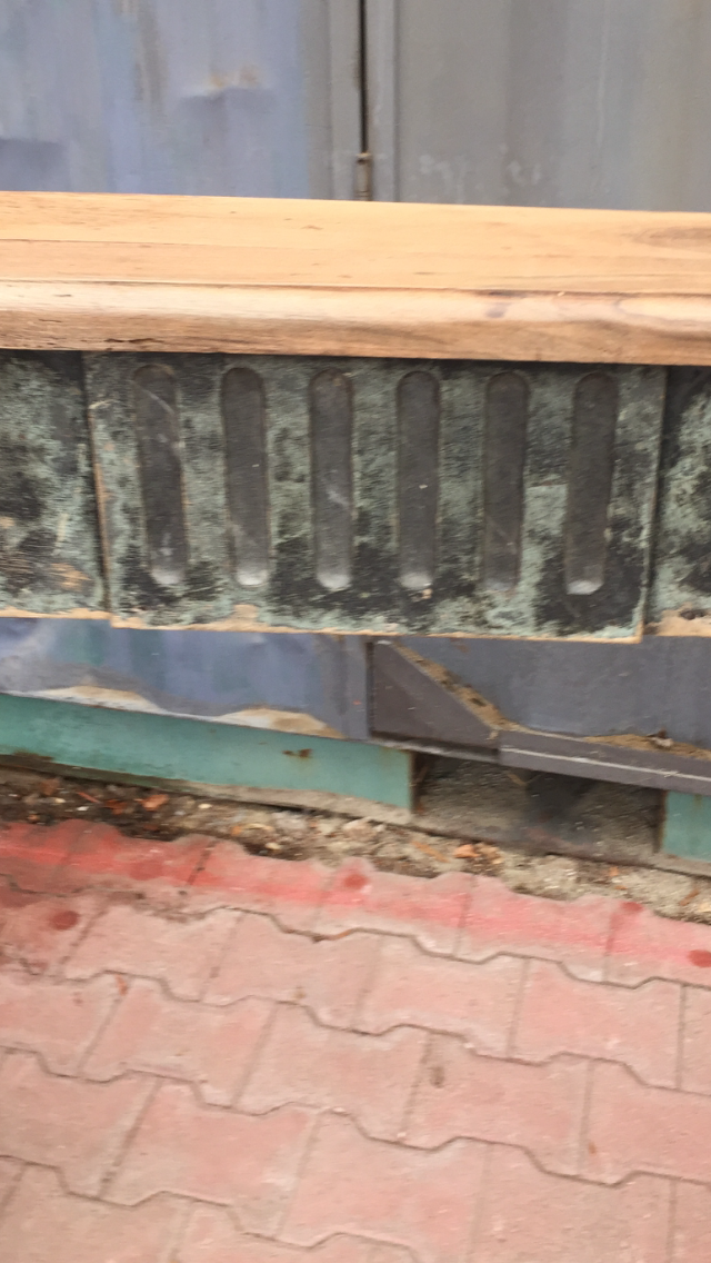 Old fireplace mantle