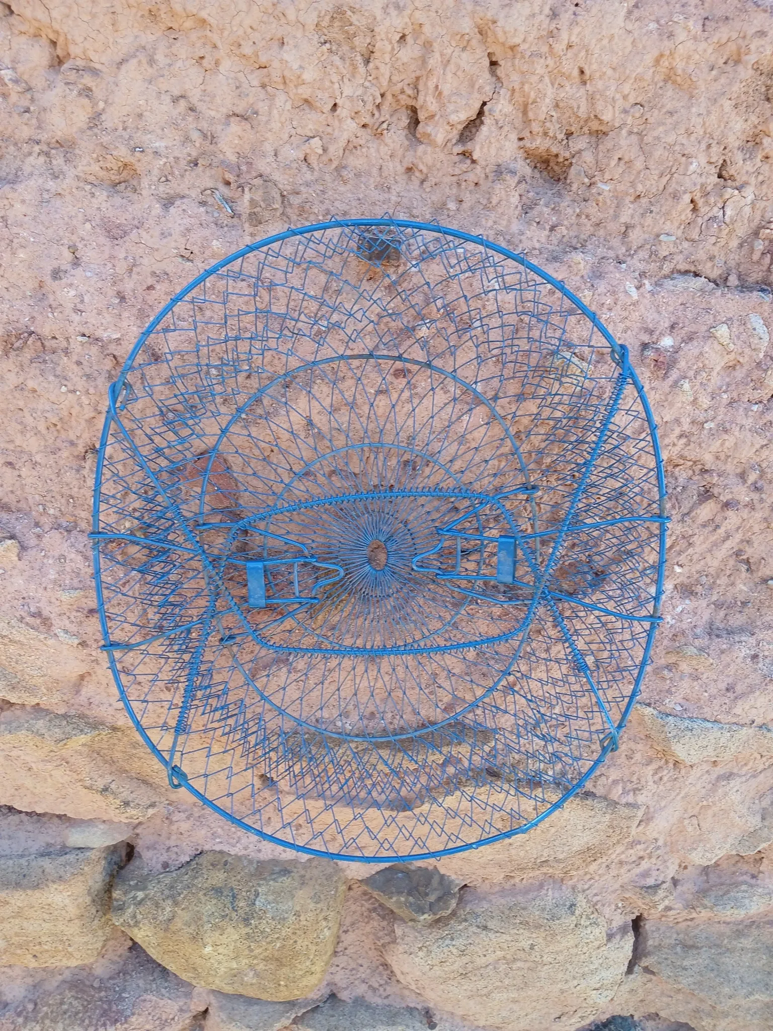 Grand panier de pêche ou récolte ancien 