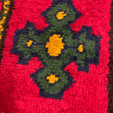 Pair of vintage rugs in Berber style wool