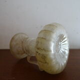 Vase with miniature handle Scavo Seguso Vetri d'Arte iridescent glass Murano 1950