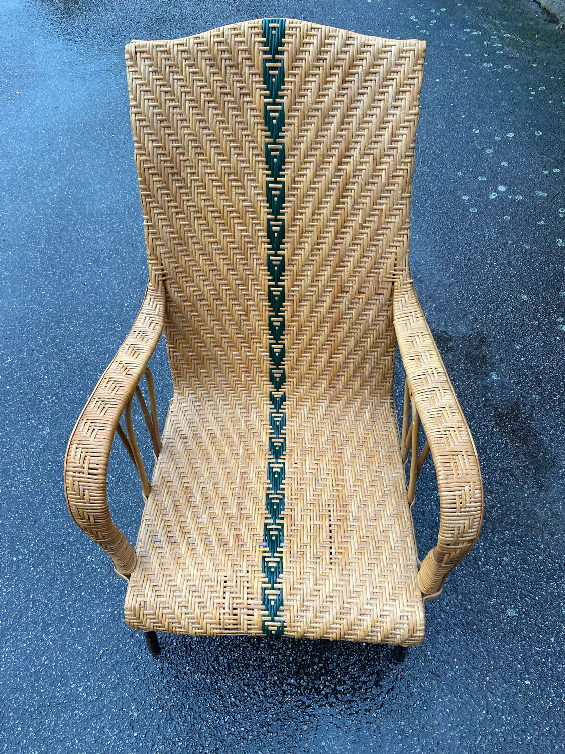 Rattan armchair