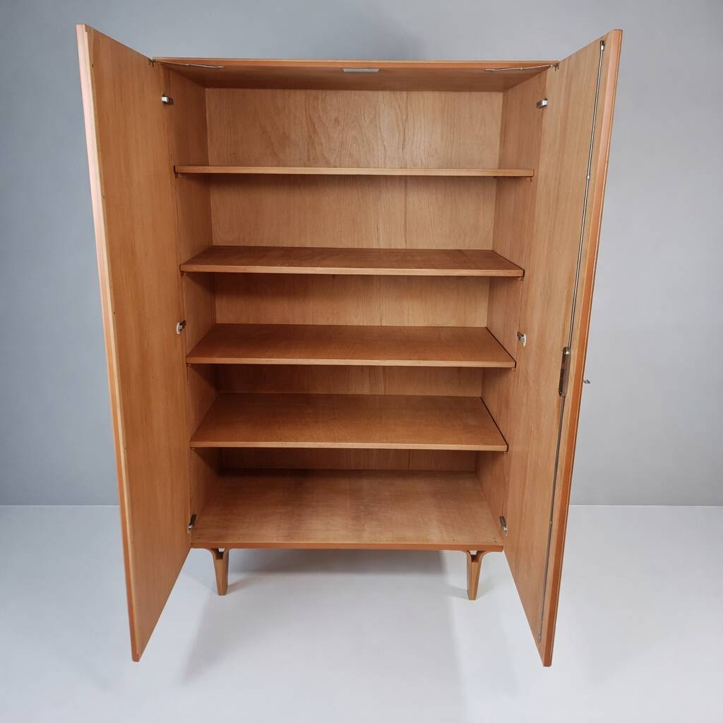Vintage wardrobe in ash by Francisek Mezulanik, 1970s.