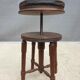 Pleyel piano stool from 1853 round leather seat