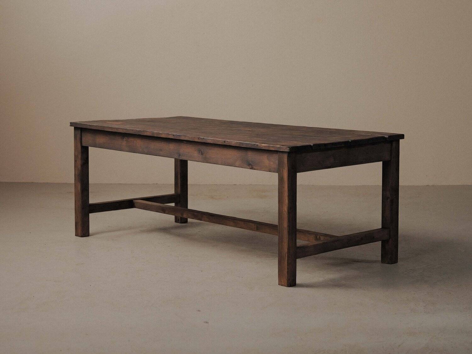 Farm table in solid pine, around 1900