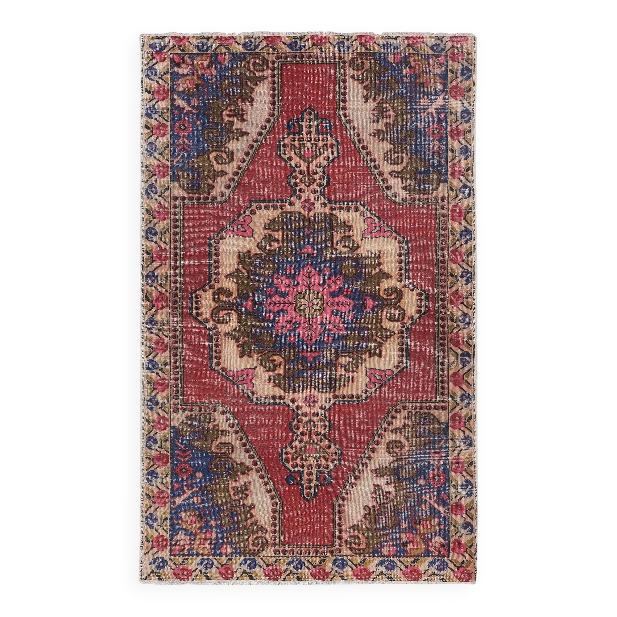Vintage Turkish Oushak rug 135x220 cm