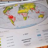 Geographic map cabinet