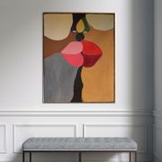 Colorful acrylic canvas 73x60 cm "The last of the kisses"