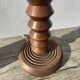 Art Deco wooden lamp base in the style of Charles Dudouyt.