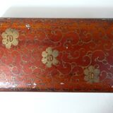 Antique orientalist art nouveau lacquered wooden box