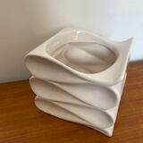 Cache pot design en céramique blanc