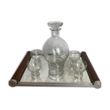 Liquor service with its tray