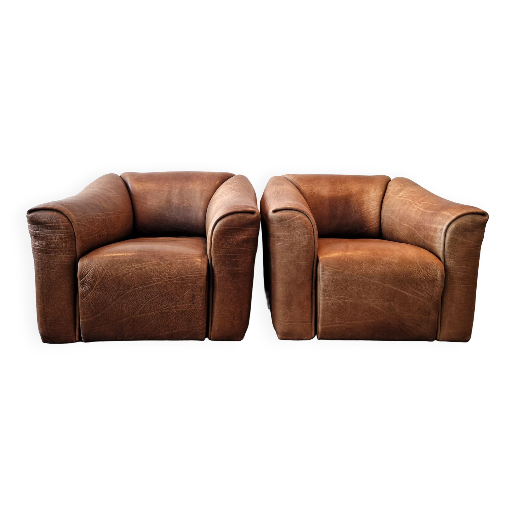 DS-47 brown leather lounge chair by De Sede, Switzerland 1970's