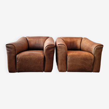DS-47 brown leather lounge chair by De Sede, Switzerland 1970's