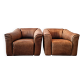 DS-47 brown leather lounge chair by De Sede, Switzerland 1970's