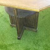 Old table in art deco chene