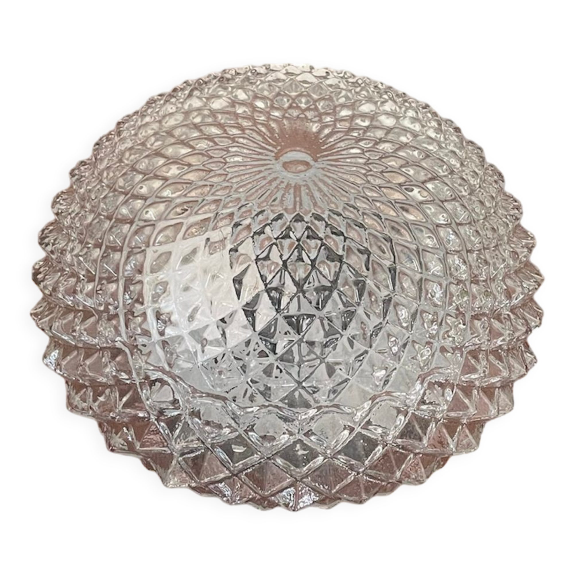 Vintage glass sea urchin ceiling lamp