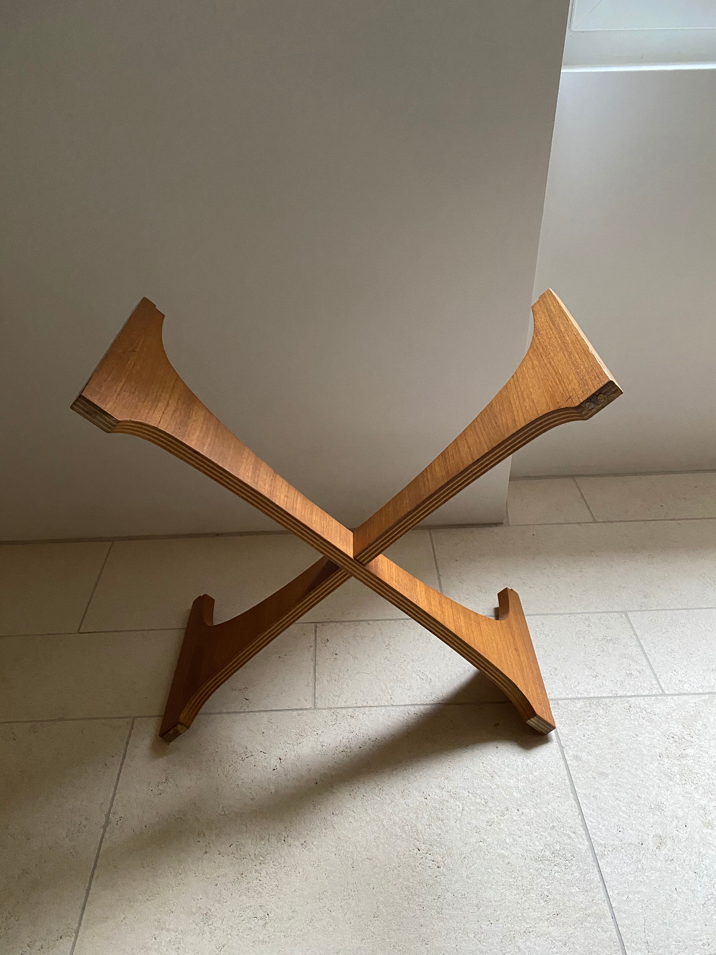 Scandinavian rosewood and glass lounge table