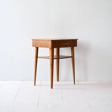 Scandinavian mahogany bedside table