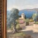 Tableau ancien, paysage provençal, signé, XXe siècle