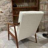 60s armchair reupholstered in loop