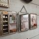 Triptych mirror from the 50's - 60x24cm