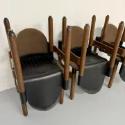 Set of 6 postmodern Thonet Flex chairs designed by Gerd Lange, vintage 80s.