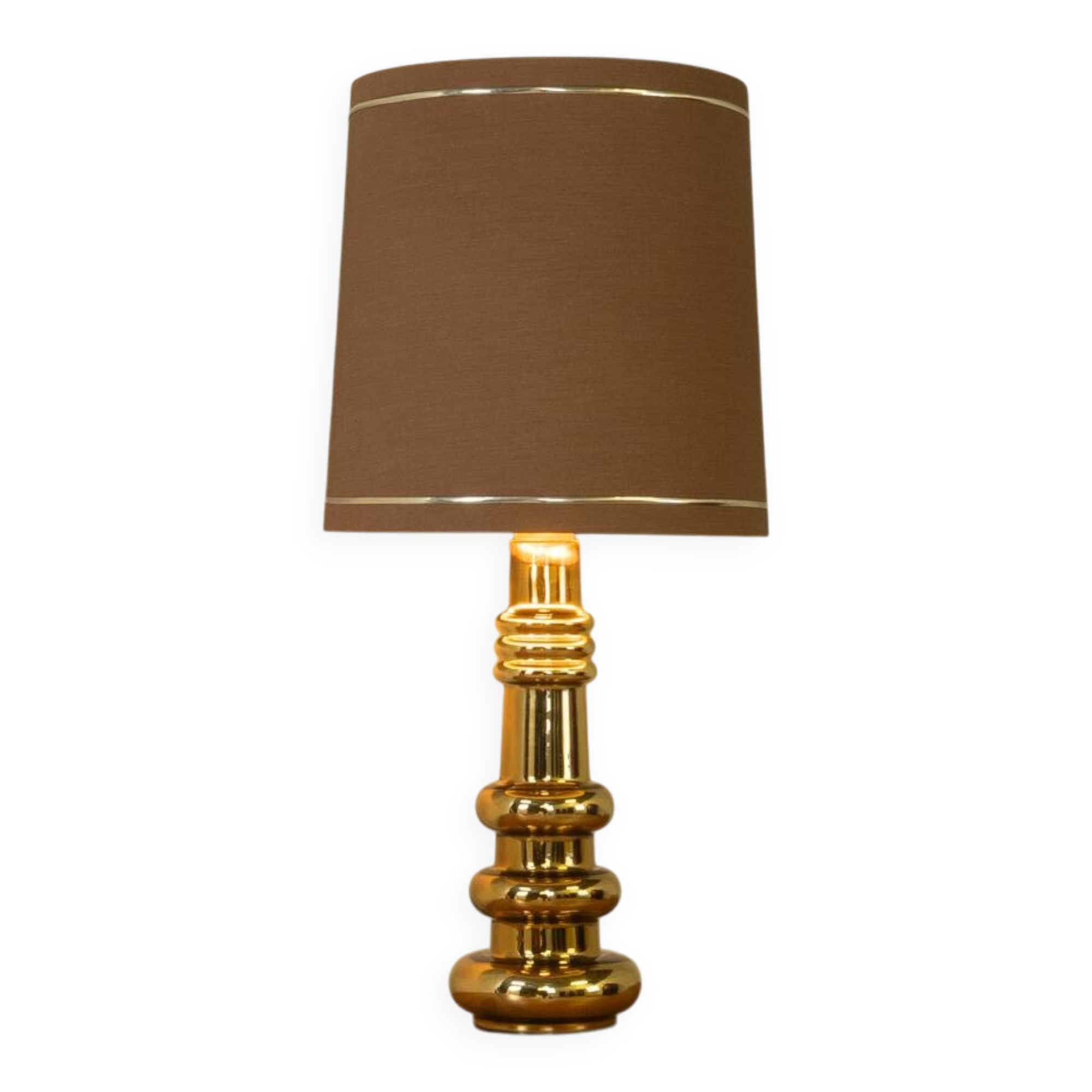 1970s Glass Table Lamp