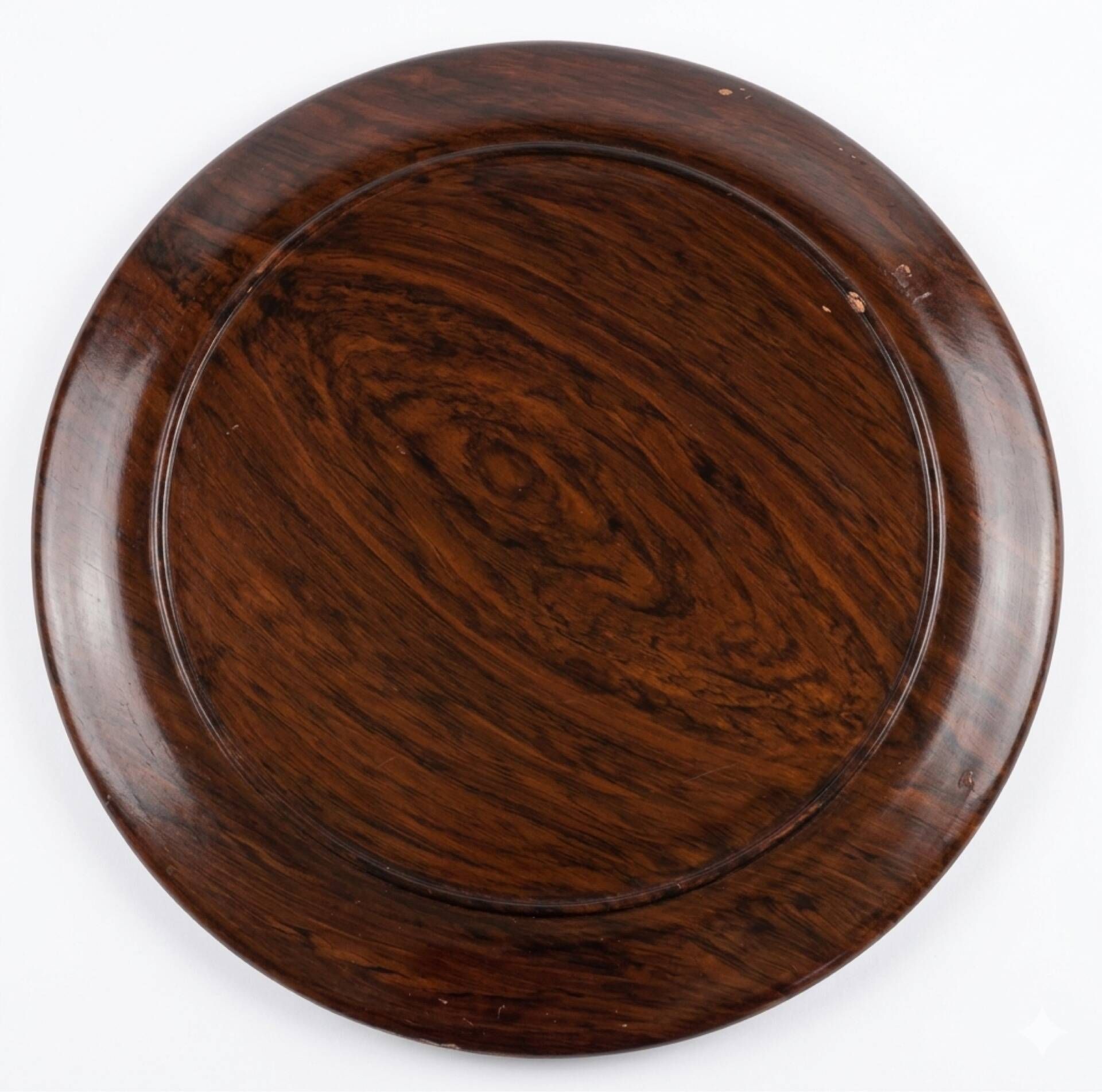 Vintage oriental coffee table in marquetry and mother-of-pearl – Unique piece