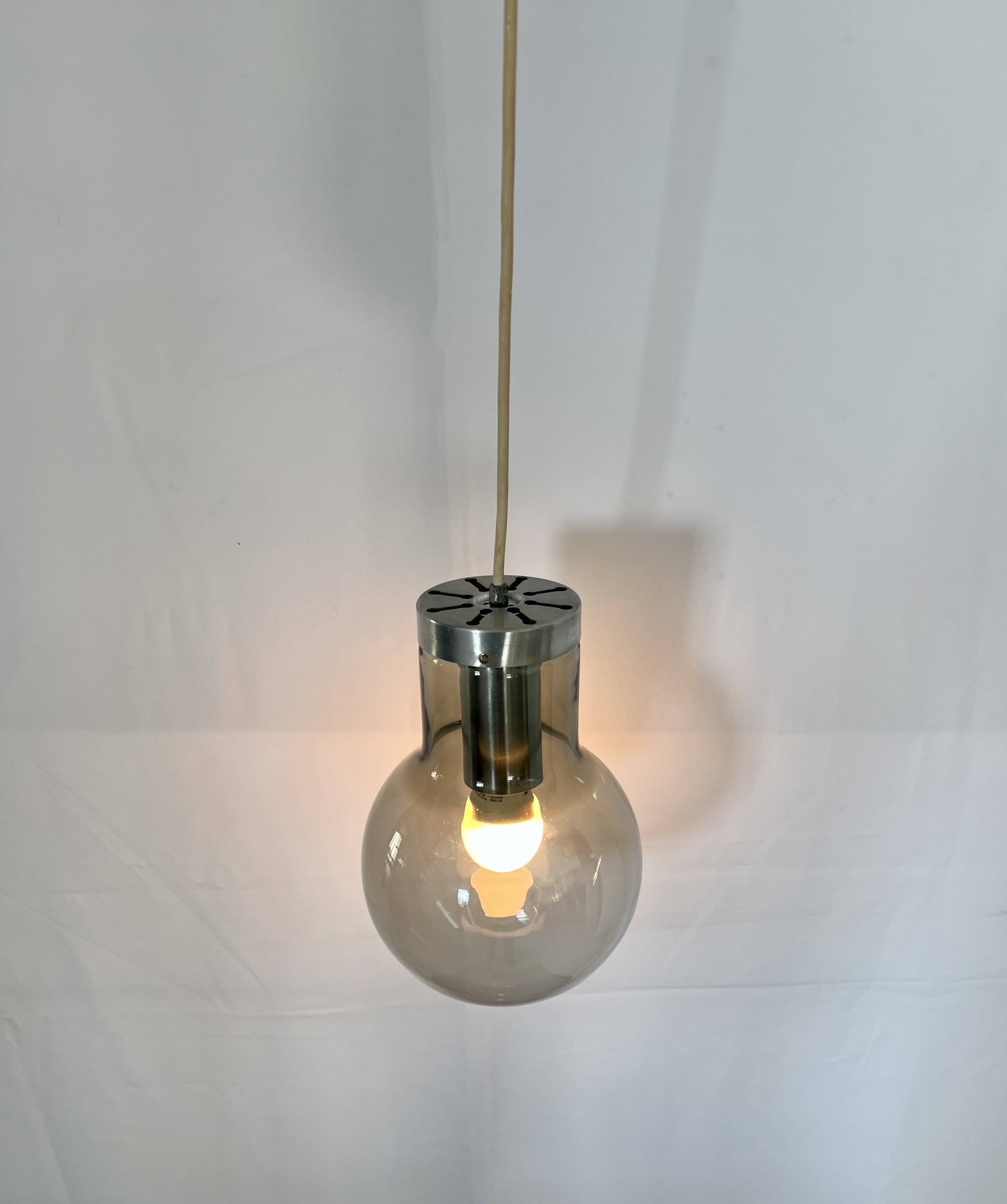 Small Maxi Bulb pendant light by F. Ligtelijn for Raak, Netherlands 60's