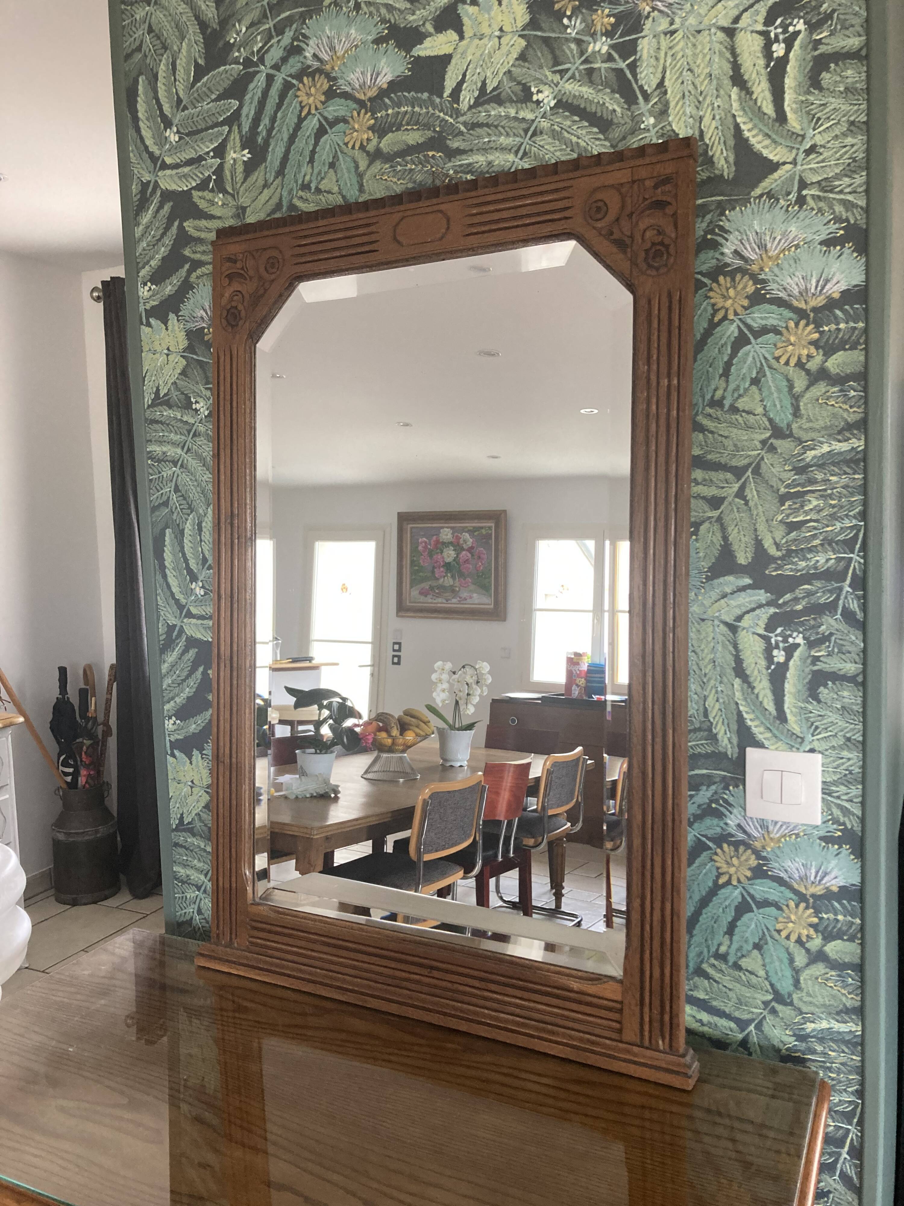 Fireplace mirror