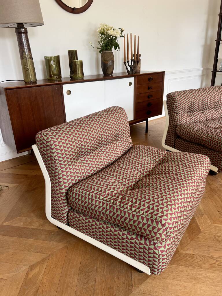 Pair of Amanta Armchairs by Mario Bellini for B&B Italia