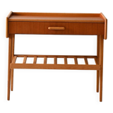 1950s/60s Scandinavian vintage bicolor teak nightstand