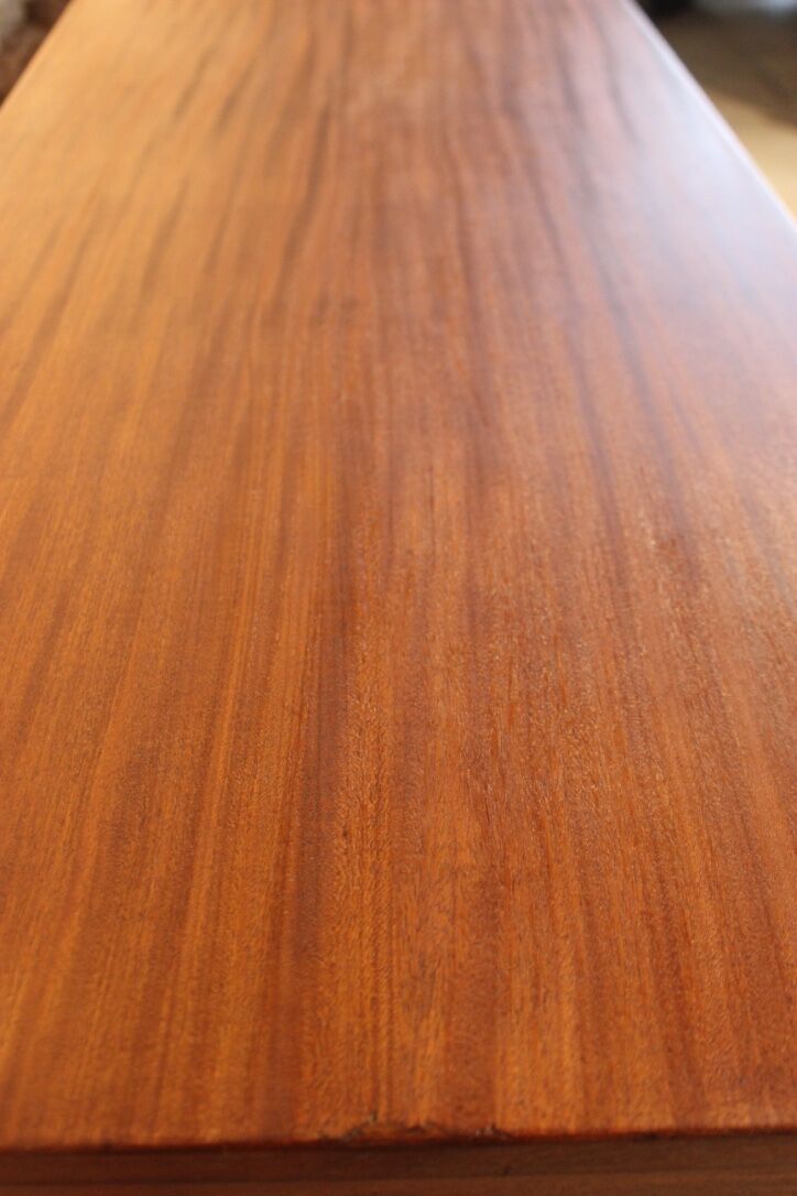 Teak and zebrano sideboard