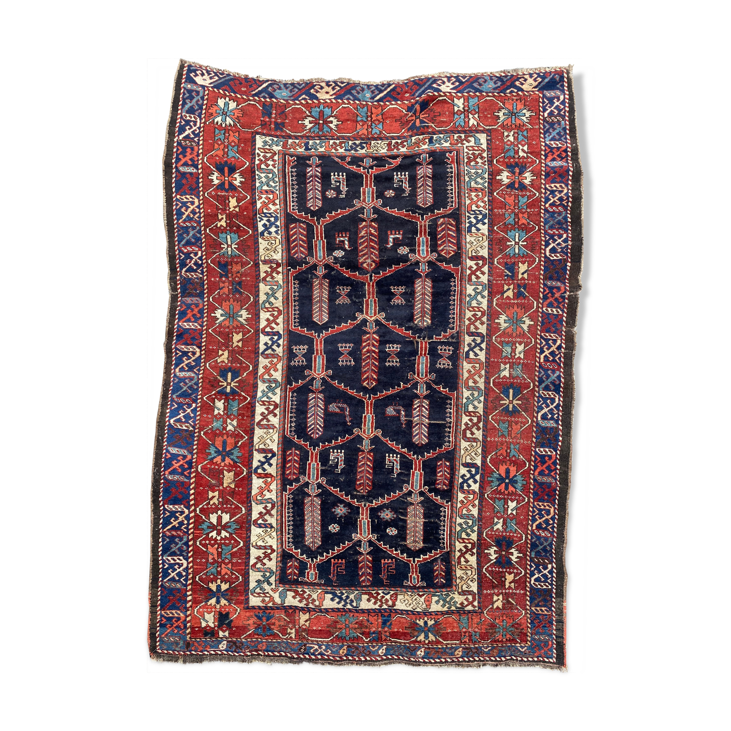 Handmade ancient Persian carpet 158x230cm