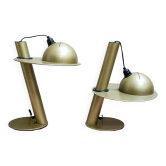 Paire de lampes de table réglables et pivotantes Stilnovo, Italie, années 1960