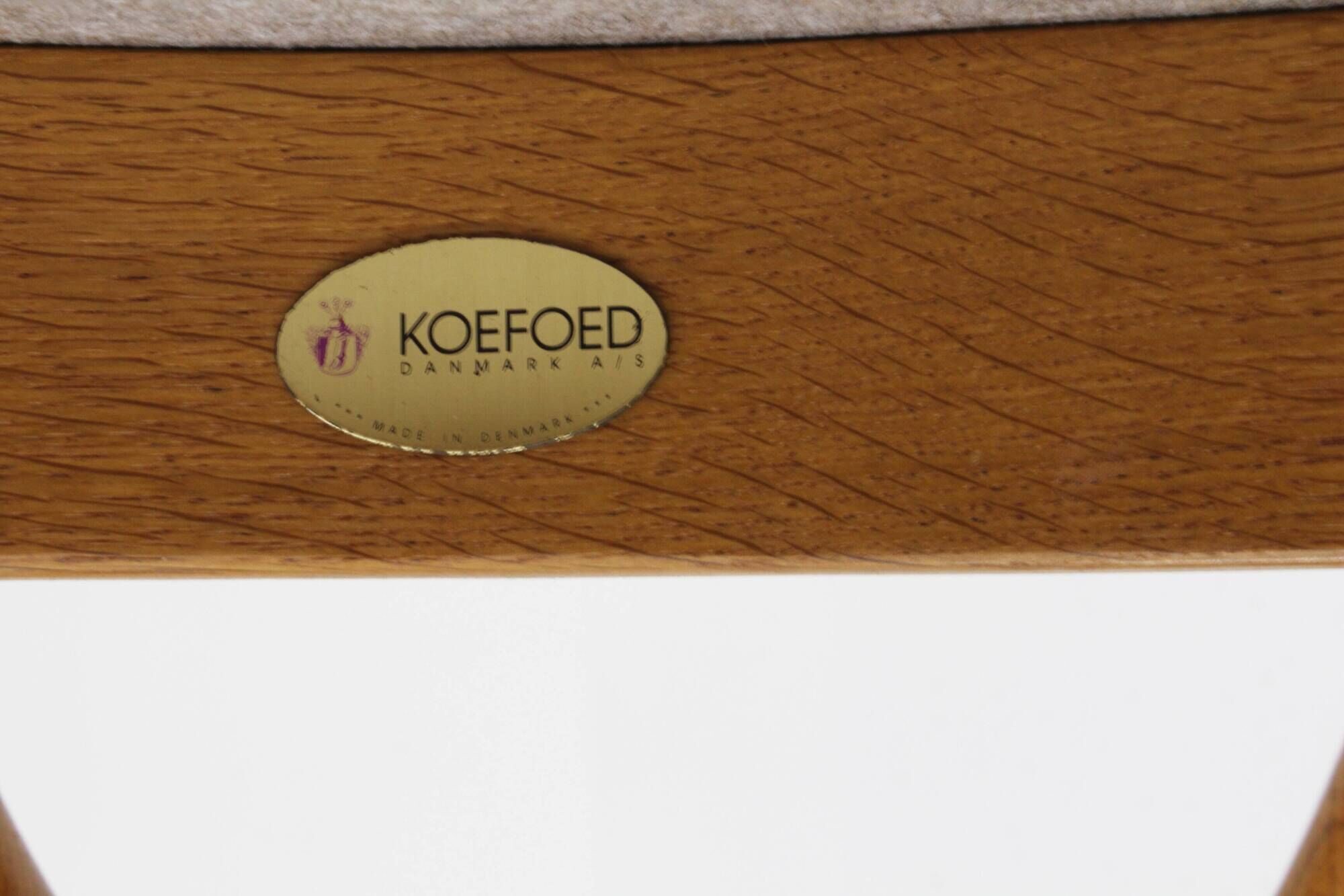 Vintage Danish Dining Chairs by Niels Koefoed for Koefoeds Hornslet, Set of