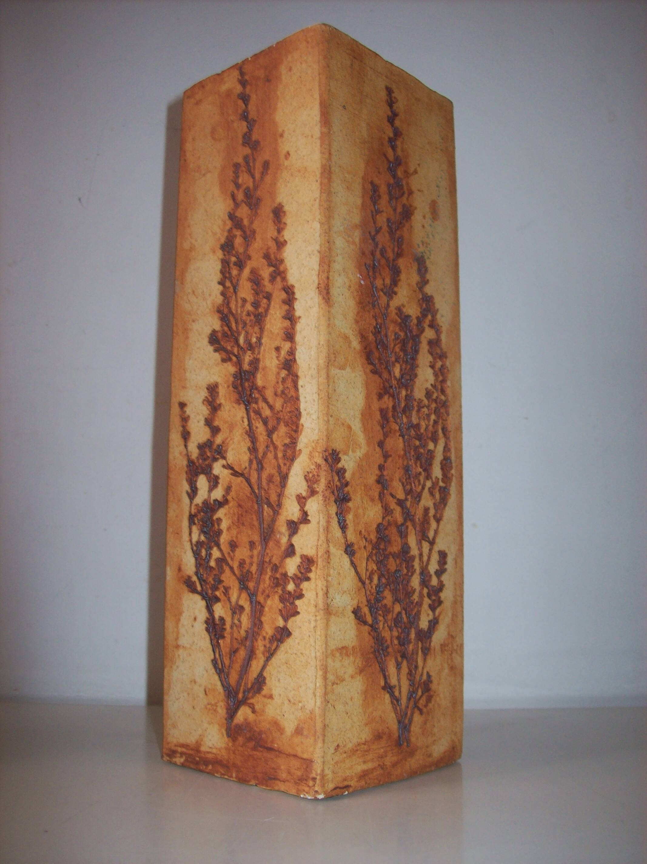 Ceramic vase signed raymonde leduc