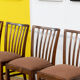 Série de 4 chaises scandinaves vintage