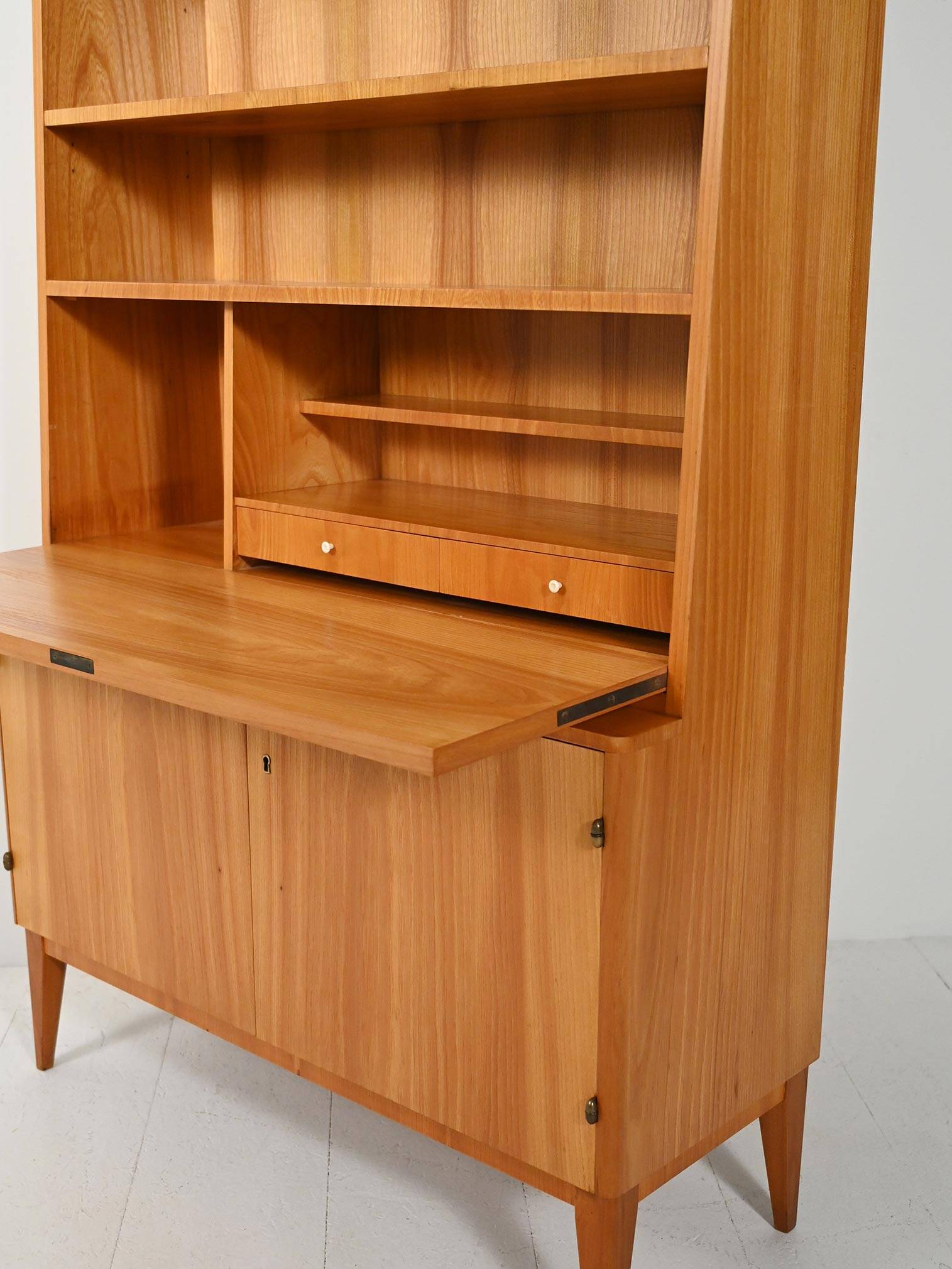 Scandinavian Elm Bookcase from the 1930s–40s