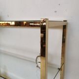 Shelf vintage brass gilded design 1970
