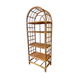 Etagère rotin vintage