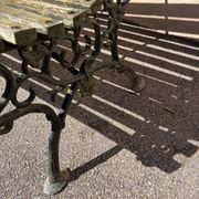 Vintage garden bench for 2 people