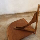 Wooden corner shelf