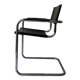 Black chrome tubular armrest chair, after Mart Stam - Breuer, 1970
