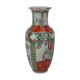 Porcelain vase with polychrome decoration - mid-20th century