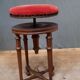 Tabouret de piano style Louis XVI